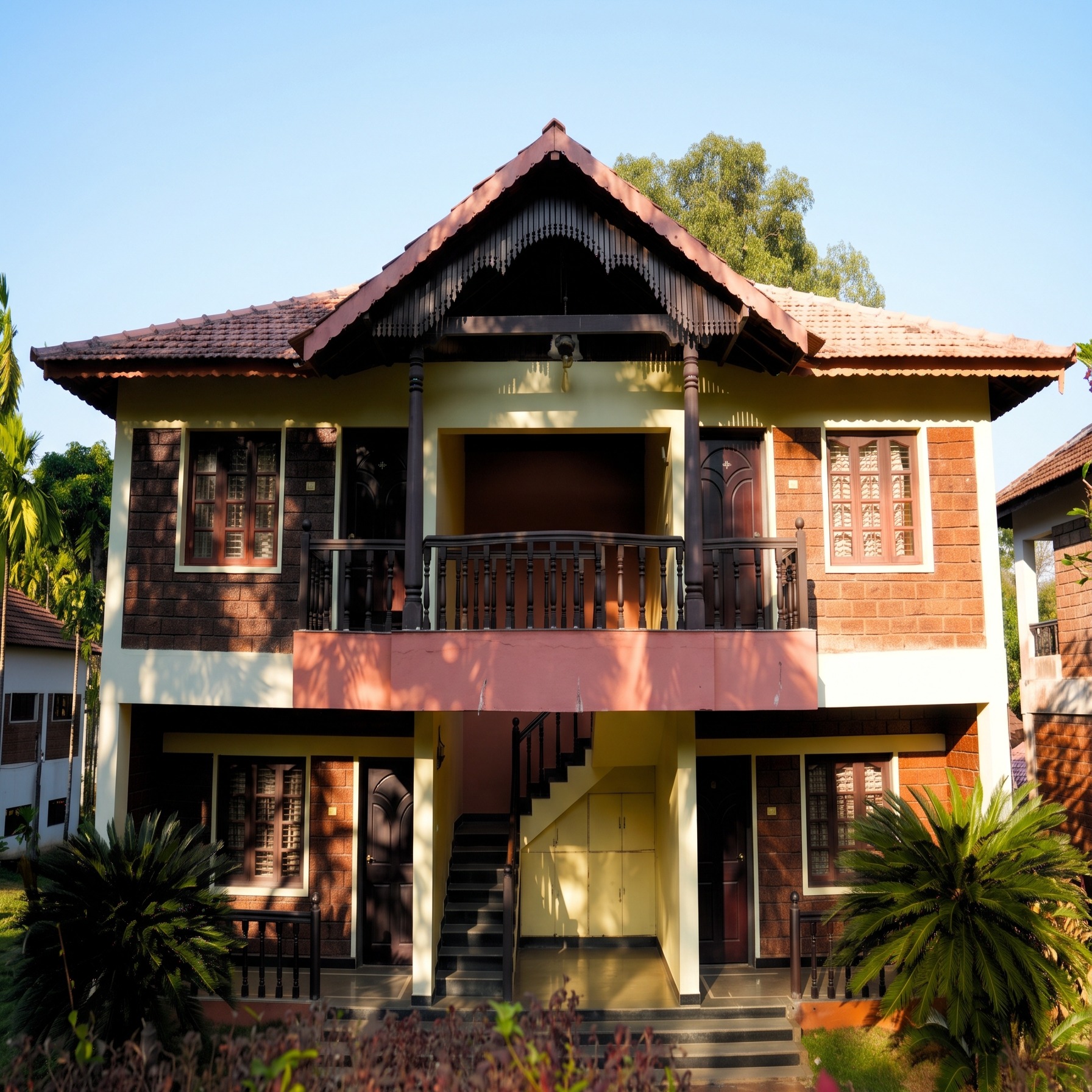 Traditionelles Deluxe-Gebäude im Banana County Resort in Yellapur