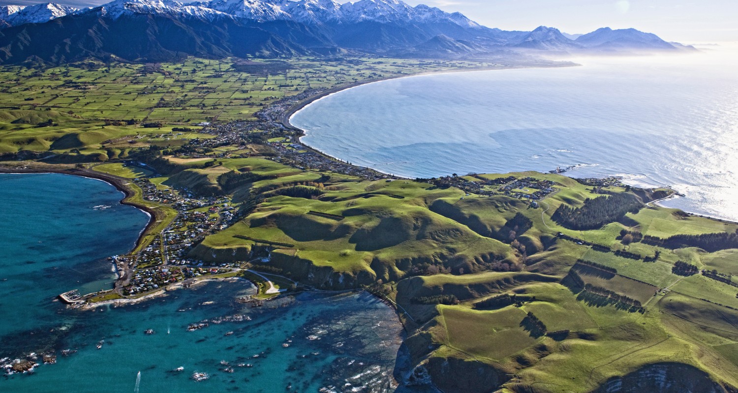 The Kaikoura peninsula coastline