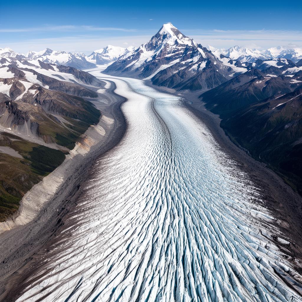 Tasman Glacier from the air
