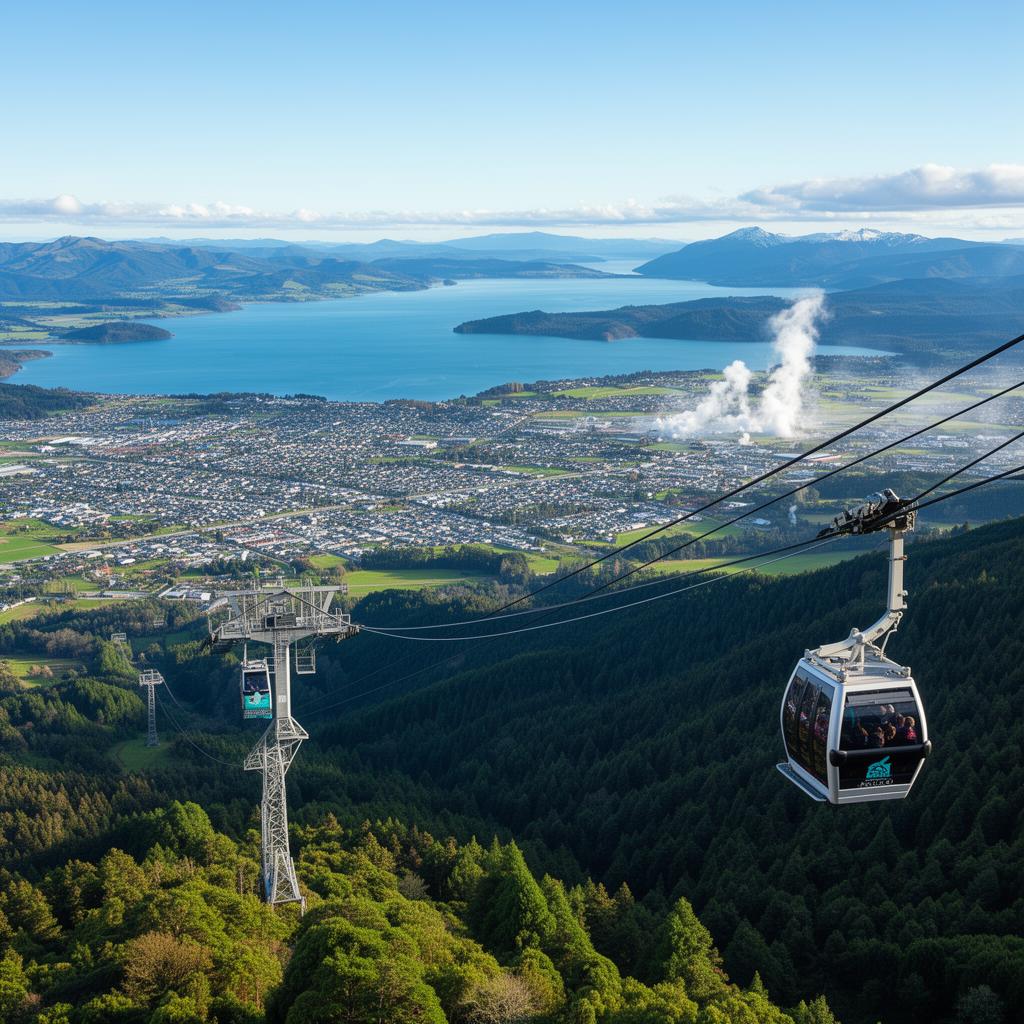 Skyline Rotorua, Luge and Te Puia at night